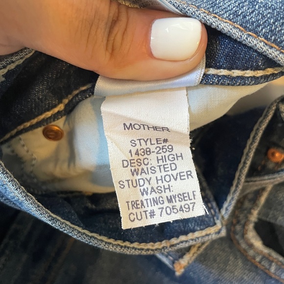 MOTHER Women's Straight Leg Jeans - Blue - Picture 5 of 9